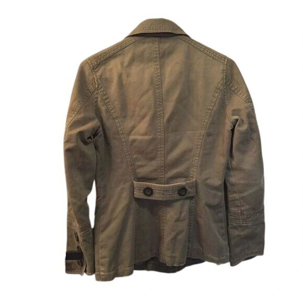 Converse One Star Utility Military Jacket Button‎ Up Cargo Coat Green/Gray XS